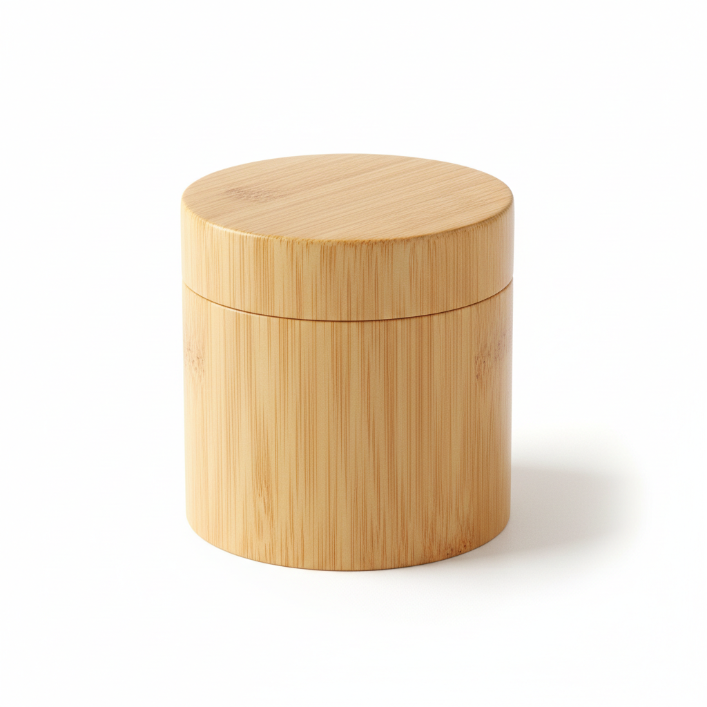 Bamboo Cotton Bud Holder